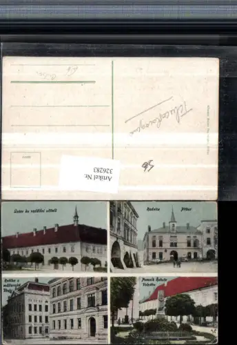 326283,Freiberg Pribor Radnice Rathaus Pomnik Denkmal Gebäude Mehrbildkarte