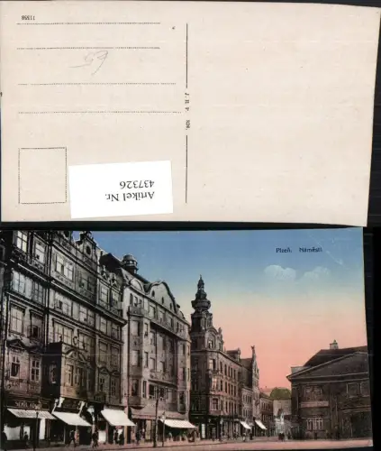 437326,Plzen Pilsen Namesti Straßenansicht