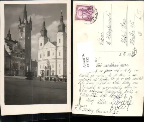 437332,Klattau Klatovy Kirche Turm Wegweiser