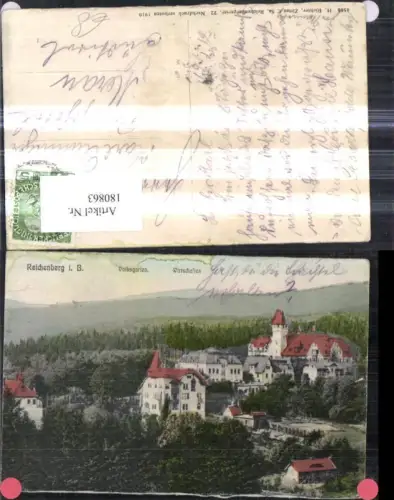 180863,Reichenberg Volksgarten Wirtschaften