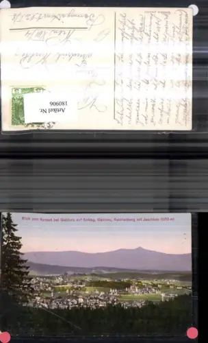 180906,Reichenberg Blick v. Kynast b. Gablonz a. Schlag Gablonz Reichenberg m. Jeschken