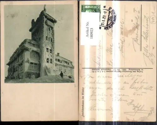 180923,Reichenberg Neues Jeschkenhaus i. Winter Jested Liberec Jeschkenkoppe
