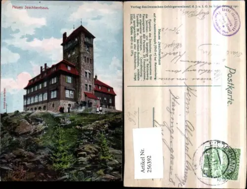 256392,Neues Jeschkenhaus Jested auf d. Jeschkenkoppe b. Reichenberg Liberec