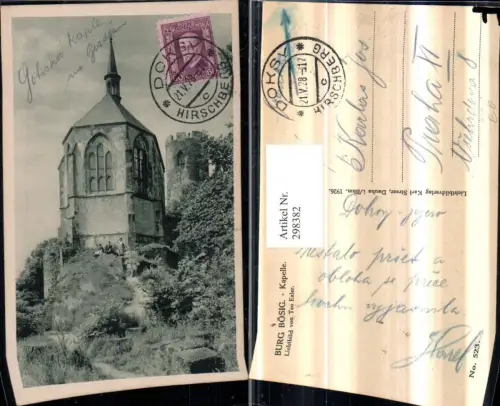 298382,Burg Bösig Velky Bezdez Kapelle