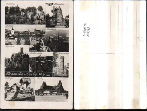 298385,Turnovsko Cesky Raj Turnov Rotstejn Trosky Valdstejn Hlavatiee Kopanina Mehrbildkarte
