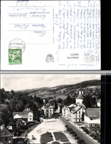 304355,Krkonose Riesengebirge Rokytnice nad Jizerou Teilansicht Platz Kirche