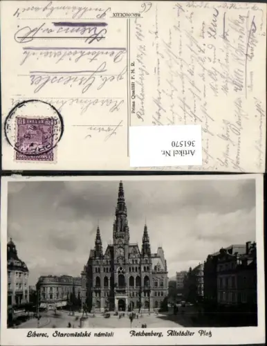 361570,Liberec Reichenberg Staromesiske namesti Altstädter Platz Rathaus