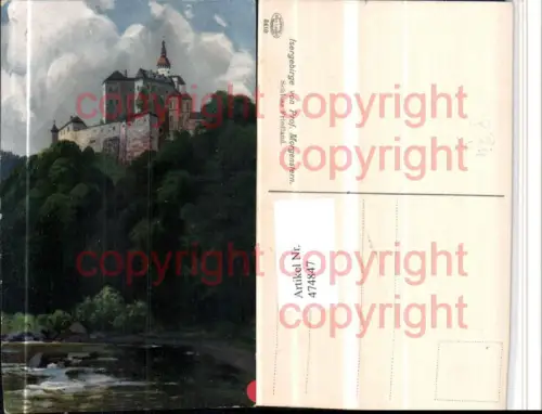 474847,Künstler AK Morgenstern Schloss Friedland Zmaek Frydlant