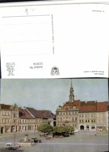 523254,Ceska Lipa Böhmisch Leipa Mirove namesti s radnici Rathaus