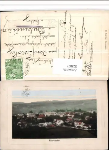 523877,Rovensko pod Troskami Totale Bahnpost Zug 589 Jicin – Turnov Turnau