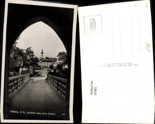 63481,Gratzen Ausblick aus dem alten Schloss Nove Hrady