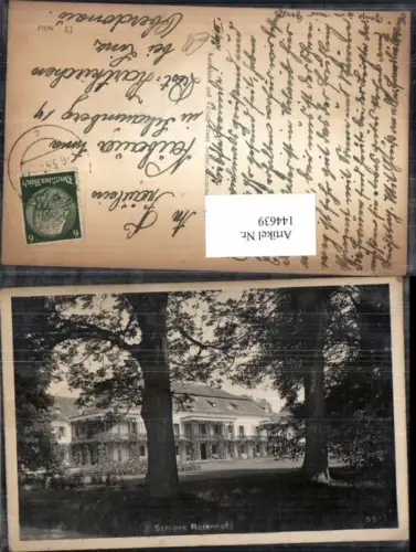 144639,Schloss Rotenhof bei Kalsching Böhmen 1940 Chvalsiny Krumau Krummau