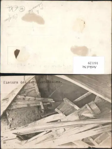 161129,FotoAK Bergbau Einsturz Karolischacht b. Schwarzbach Cerna v Posumavi Böhmen Böhmerwald