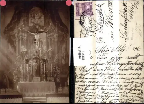 181311,Südböhmen Mirovice Kirche Innenansicht Altar