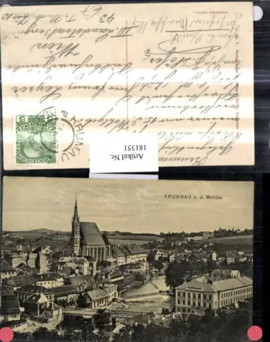 181351,Südböhmen Krummau a. d. Moldau Teilansicht