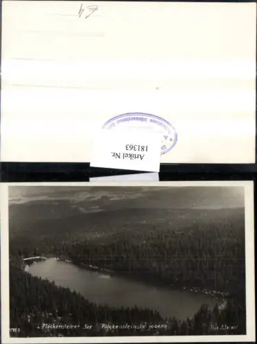 181363,Südböhmen Foto Ak Plöckensteiner See Plöckensteinske jezero Luftbild