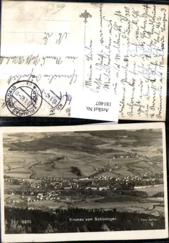181407,Südböhmen Foto Ak Krumau v. Schöninger Krummau a. d. Moldau