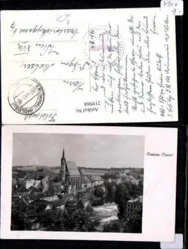 219968,Ostern Krumau Cesky Krumlov Teilansicht Kirche