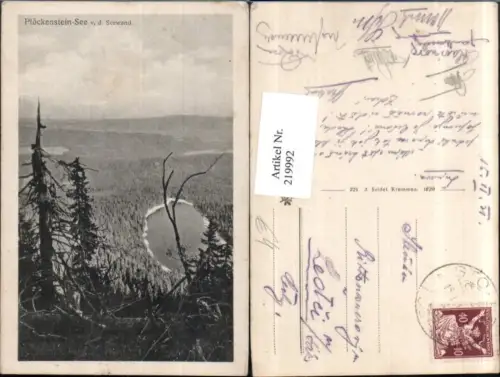 219992,Plöckenstein-See Plesne jezero v. d. Seewand b. Nova Pec