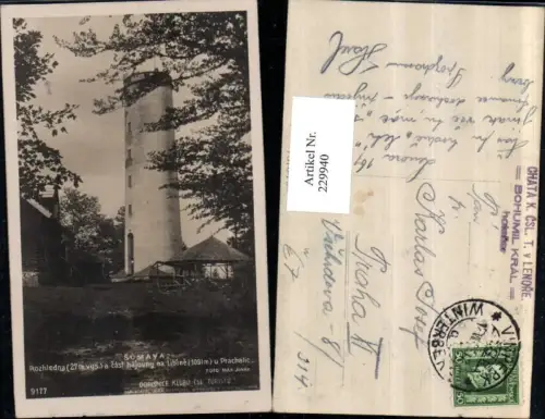 229940,Sumava Rozhledna a cast hajovny na Libine u Prachatic Turm