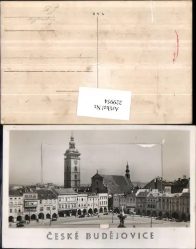 229954,Leporello Ceske Budejovice Budweis Rathausturm Kirche Hauptplatz