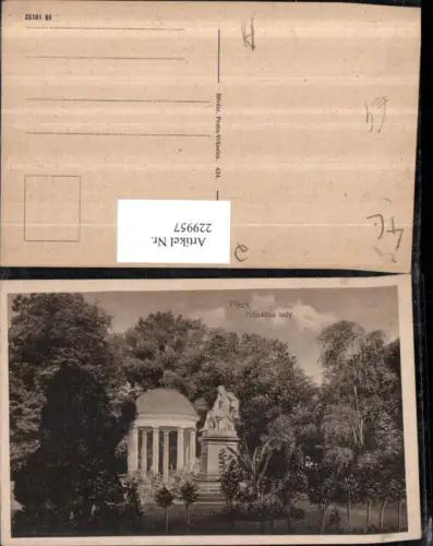 229957,Pisek Palackeho sady Tempel Denkmal Partie