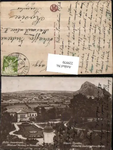 229970,Bilin-Sauerbrunn Bilina-Kyselka Blick auf Kurhaus m. Borschen