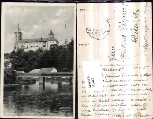 256467,Rosenberg an d. Moldau Rozmberk nad Vltavou Schloss Brücke