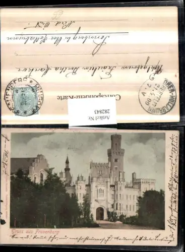 282843,Gruß aus Frauenberg Hluboka nad Vltavou Schloss
