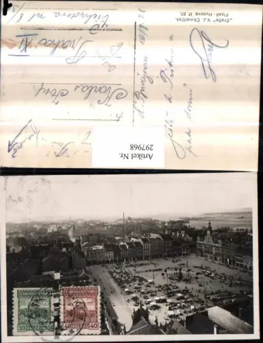 297968,Ceske Budejovice Budweis Teilansicht Hauptplatz Markt