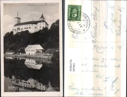 297991,Rozmberk nad Vltavou Rosenberg Hrad Burg