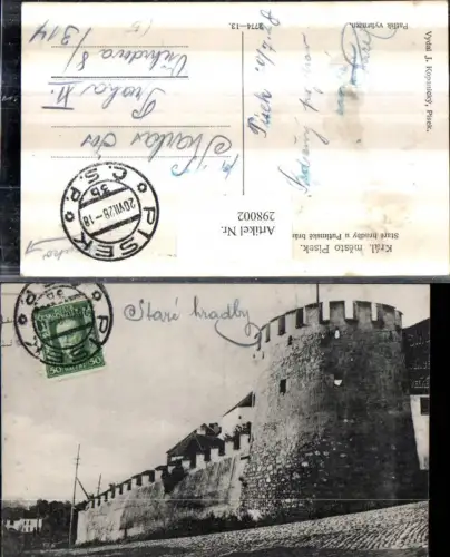 298002,Sand Pisek Stare hradby u Putimske brany Stadtmauer