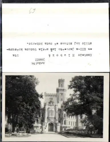 298022,Hluboka nad Vltavou Kastelo Schloss