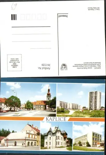 361320,Kaplice Kaplitz Namesti Zotavovna Zamecek Gymnazium Mehrbildkarte