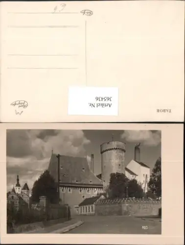 365436,Tabor Burg Kotnov Straßenansicht Turm