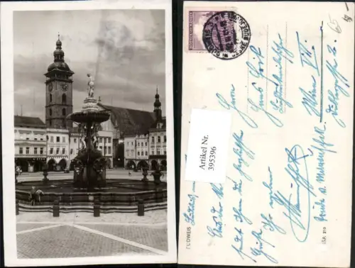 395396,Budweis Ceske Budejovice Brunnen Turm
