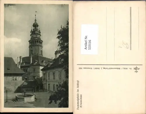 533116,Krummau Krumau a.d. Moldau Tummelplatz pub Seidel 1414/1