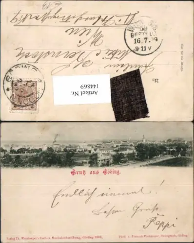 144869,Gruss aus Göding Hodonin 1900