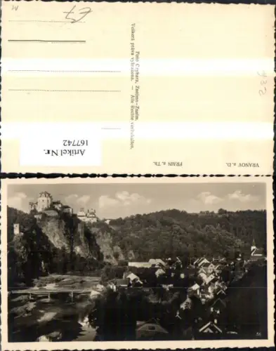 167742,Vranov Frain a. Thaya Schloss Festung Südmähren