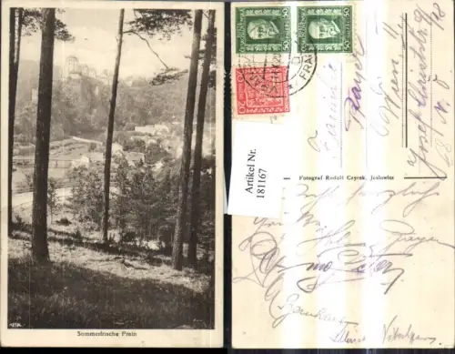 181167,Südmähren Frain a. Thaya Vranov nad Dyji Teilansicht Partie
