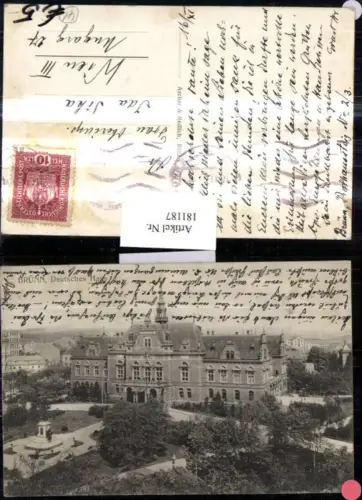 181187,Südmähren Brünn Brno Deutsches Haus
