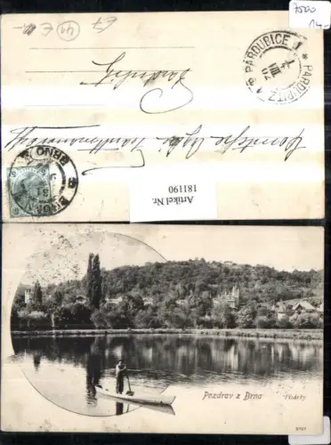 181190,Südmähren Pozdrav z Brna Pisarky Partie Boot