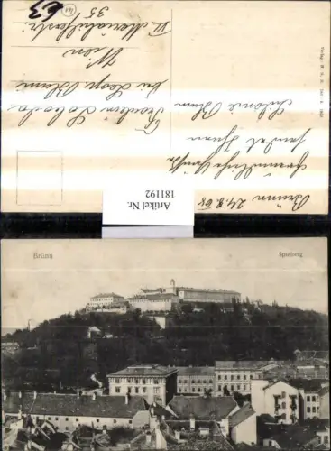 181192,Südmähren Brünn Brno Spielberg Teilansicht