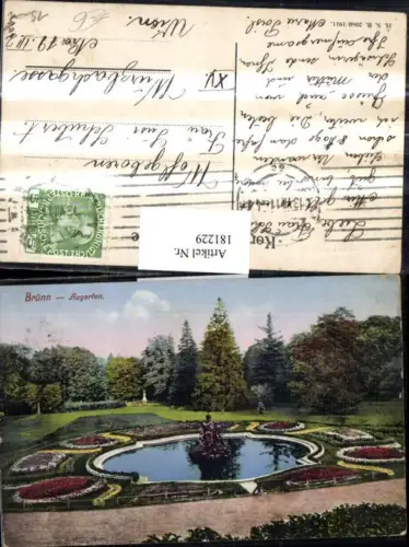 181229,Südmähren Brünn Brno Augarten