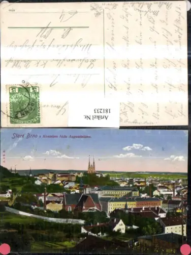 181233,Südmähren Stare Brno Brünn s Kostelem radu Augustinianu Totale
