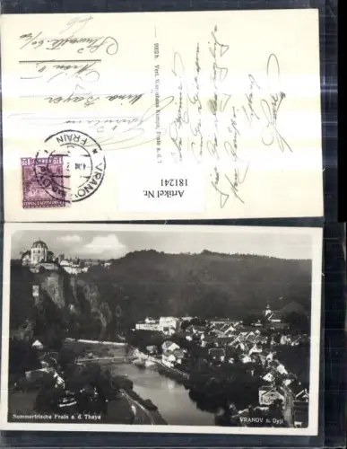 181241,Südmähren Frain a. d. Thaya Vranov nad Dyji Totale