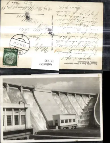 181253,Südmähren Frain a. d. Thaya Vranov nad Dyji Talsperre Wasserüberlauf