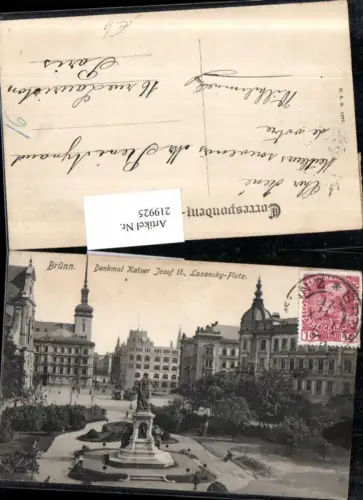 219925,Brünn Brno Denkmal Kaiser Josef 2 Lazansky-Platz