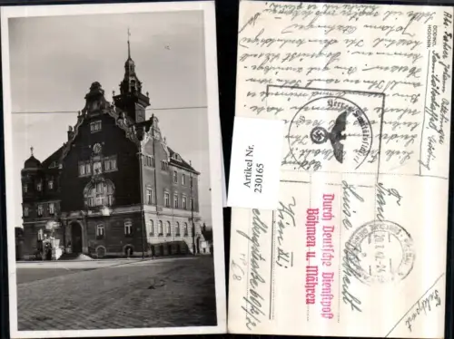 230165,Göding Hodonin Rathaus Feldpost Sanitätsstaffel Göding Stempel