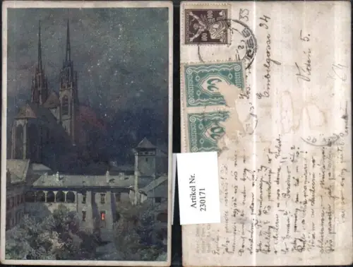 230171,Künstler AK J. Setelik Brno Brünn Dom u. Mährisches Landesmuseum